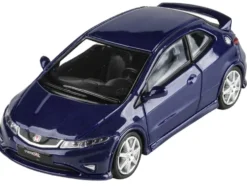 2007 Honda Civic Type R FN2 Sapphire Blue Metallic 1/64 Diecast Model Car Paragon Models PA-55396