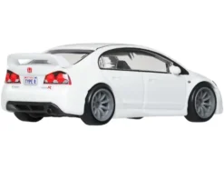 2007 Honda Civic Type R RHD (Right Hand Drive) White "Ronin Run II" Series Diecast Model Car by Hot Wheels