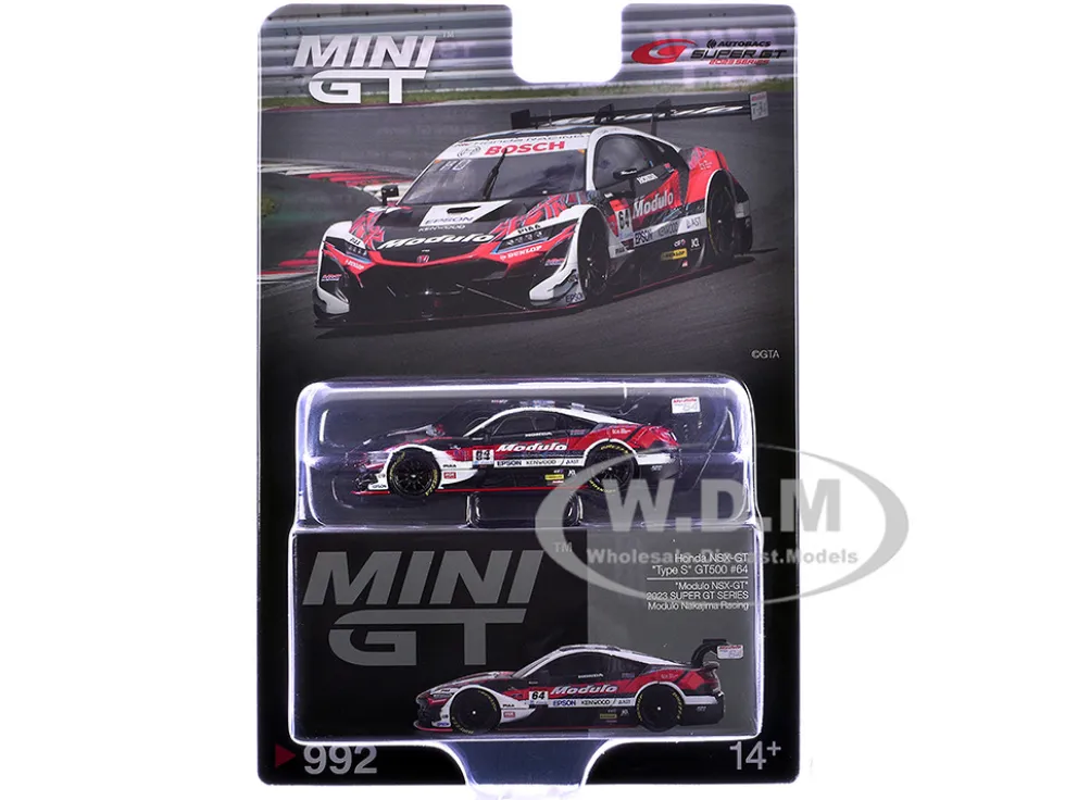 Honda NSX-GT "Type S" GT500 #64 Takuya Izawa - Kakunoshin Ohta "Modulo Nakajima Racing" "Super GT Series" (2023) Limited Edition 1/64 Diecast Model Car by Mini GT