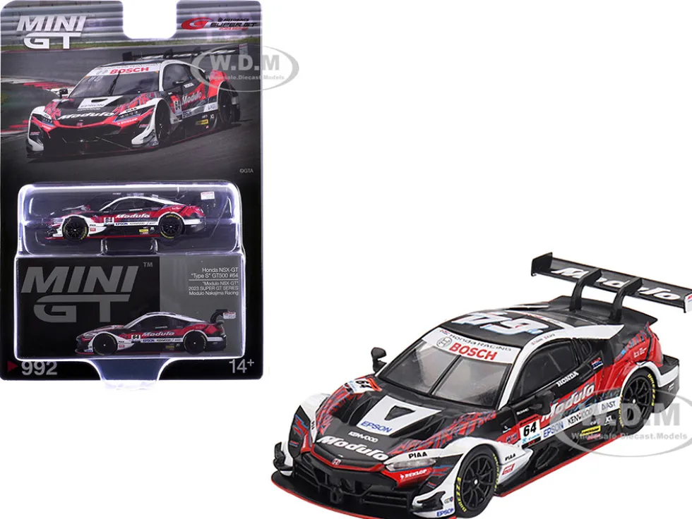 Honda NSX-GT "Type S" GT500 #64 Takuya Izawa - Kakunoshin Ohta "Modulo Nakajima Racing" "Super GT Series" (2023) Limited Edition 1/64 Diecast Model Car by Mini GT
