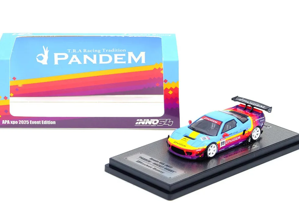 Honda NSX (NA1) #919 "Pandem Rocket Bunny" Light Blue with Graphics "APA XPO 2025 Event Edition" 1/64 Diecast Model Car by Inno Models