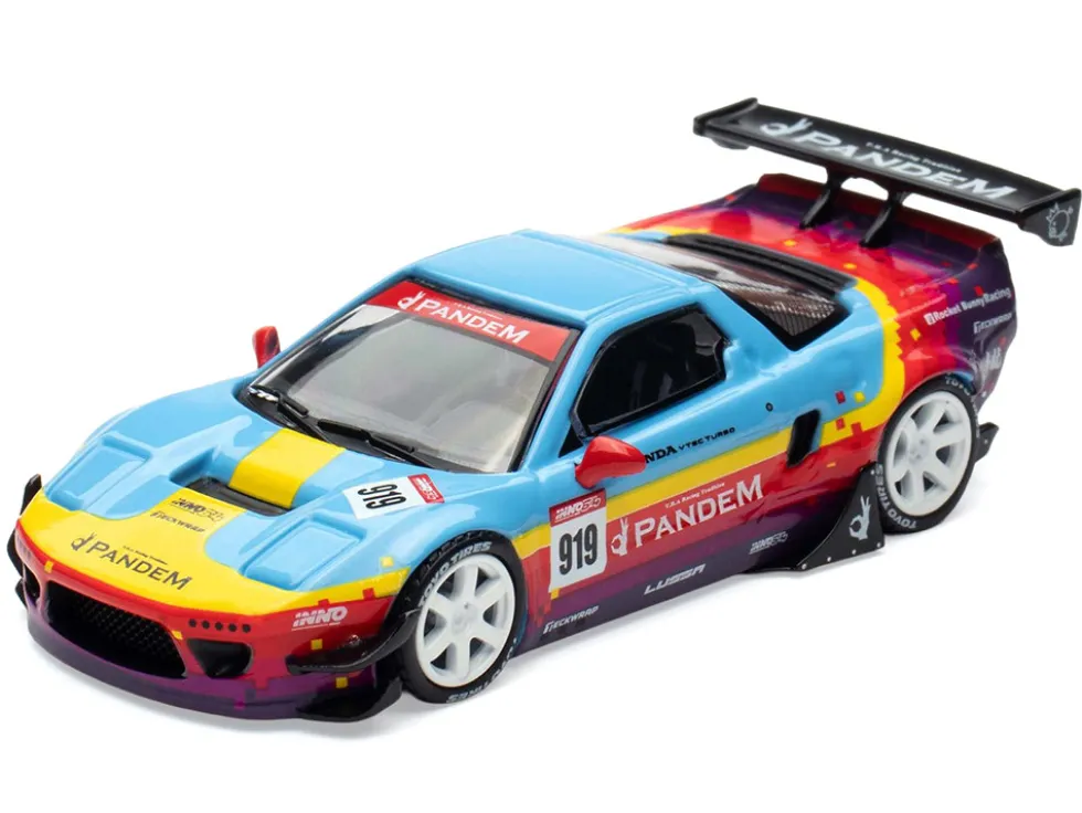 Honda NSX (NA1) #919 "Pandem Rocket Bunny" Light Blue with Graphics "APA XPO 2025 Event Edition" 1/64 Diecast Model Car by Inno Models