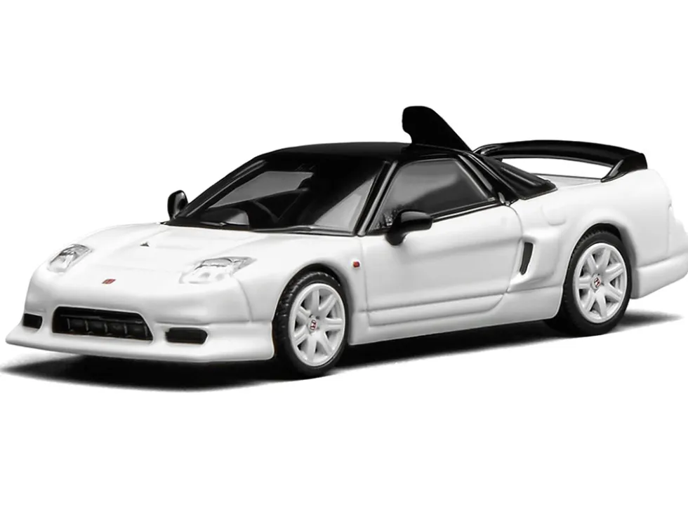 Honda NSX-R GT RHD (Right Hand Drive) Championship White with Black Top "Intern 64" Series 1/64 Diecast Model Car by MotorHelix