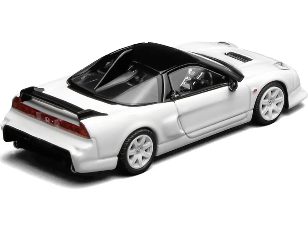 Honda NSX-R GT RHD (Right Hand Drive) Championship White with Black Top "Intern 64" Series 1/64 Diecast Model Car by MotorHelix