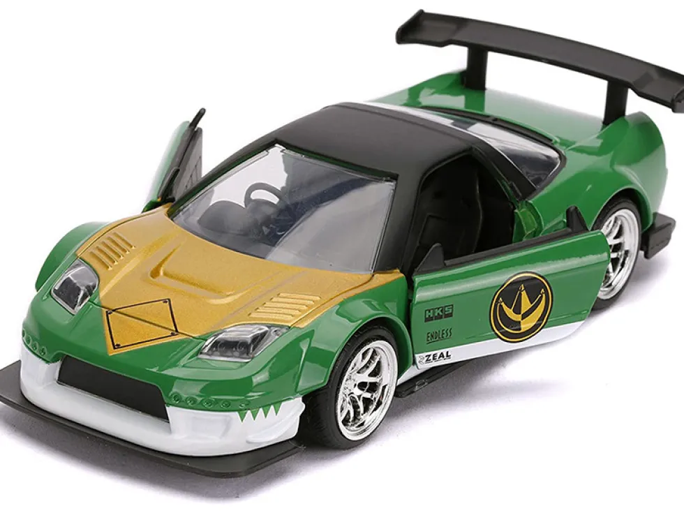 2002 Honda NSX Type-R Japan Spec Green Ranger Power Rangers 1/32 Diecast Model Car Jada 31843
