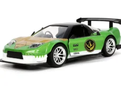 2002 Honda NSX Type-R Japan Spec RHD Right Hand Drive Green Ranger Diecast Figurine Power Rangers Hollywood Rides Series 1/32 Diecast Model Car Jada 32871