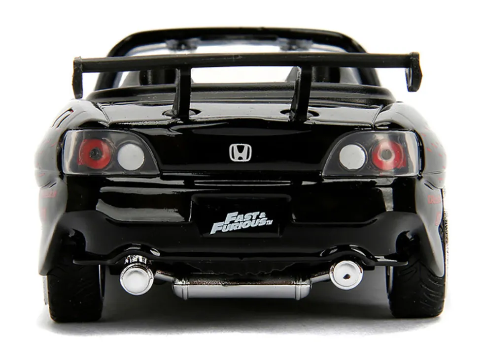 Honda S2000 Convertible Black with Graphics "The Fast and the Furious" (2001) Movie "25 Years of Fast & Furious" Series 1/32 Diecast Model Car by Jada