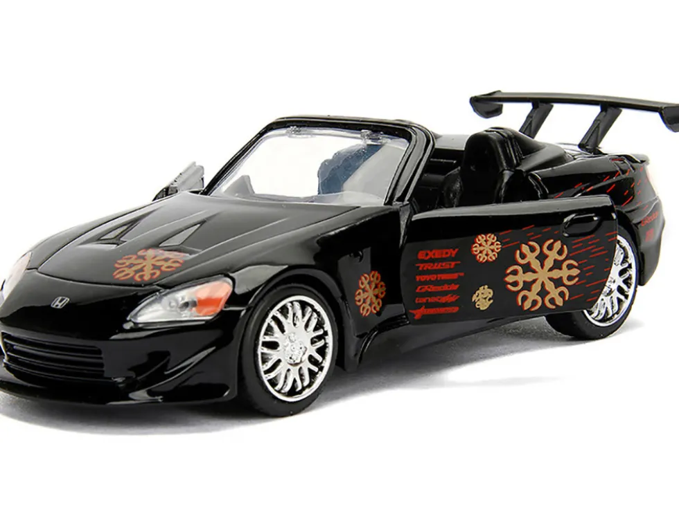 Honda S2000 Convertible Black with Graphics "The Fast and the Furious" (2001) Movie "25 Years of Fast & Furious" Series 1/32 Diecast Model Car by Jada
