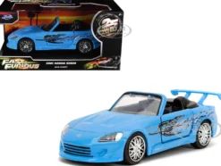 2001 Honda S2000 Convertible Blue with Graphics