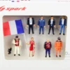 24 Hours Le Mans 2018 8 piece Figurine Set 1/43 Scale Models Spark 43AC014