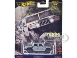 Hummer H1 Pickup Truck Gray Metallic "Terra Trek" Series Diecast Model Car by Hot Wheels