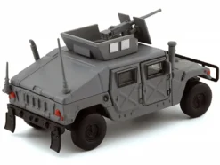 HUMVEE 4-CT Military Vehicle Matt Gray with Alternative Tops 1/64 Diecast Model Car by BM Creations
