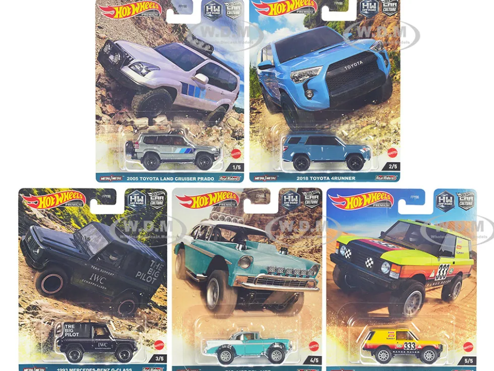HW Off Road 5 piece Set Car Culture Series Diecast Model Cars Hot Wheels FPY86-959F