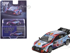 Hyundai i20 N Rally1 Hybrid #11 Thierry Neuville - Martijn Wydaeghe Winner "Rallye Monte-Carlo" (2024) Limited Edition 1/64 Diecast Model Car by Mini GT
