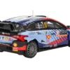 Hyundai i20 N Rally1 Hybrid #11 Thierry Neuville - Martijn Wydaeghe "Hyundai Shell Mobis WRT" Winner WRC "Monte Carlo Rally" (2024) 1/18 Model Car by Top Speed