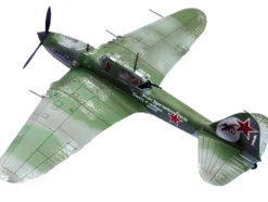 Ilyushin IL 2M3 Sturmovik Aircraft Green Camouflage Double Hero of the Soviet Union Ivan Pavlov Soviet Air Force 1/72 Diecast Model Airplane Legion LEG-14629LA