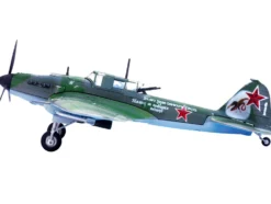 Ilyushin IL 2M3 Sturmovik Aircraft Green Camouflage Double Hero of the Soviet Union Ivan Pavlov Soviet Air Force 1/72 Diecast Model Airplane Legion LEG-14629LA