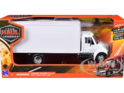 International 4200 Box Truck White "Long Haul Truckers" Series 1/43 Diecast Model by New Ray