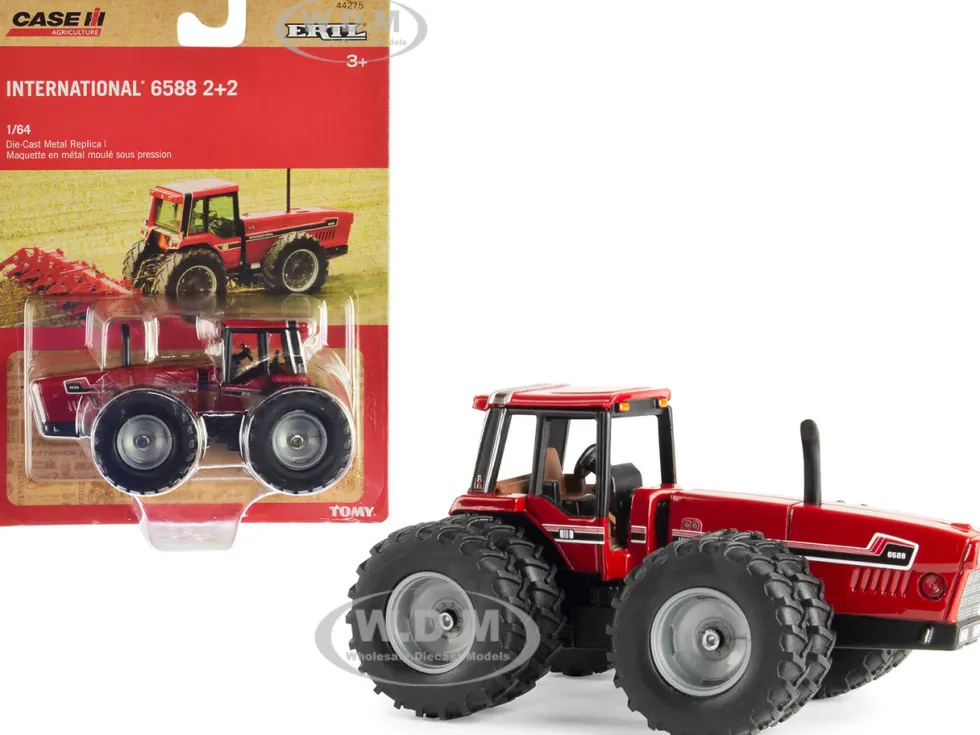 International Harvester 6588 2+2 Tractor Red Case IH Agriculture Series 1/64 Diecast Model ERTL TOMY 44275