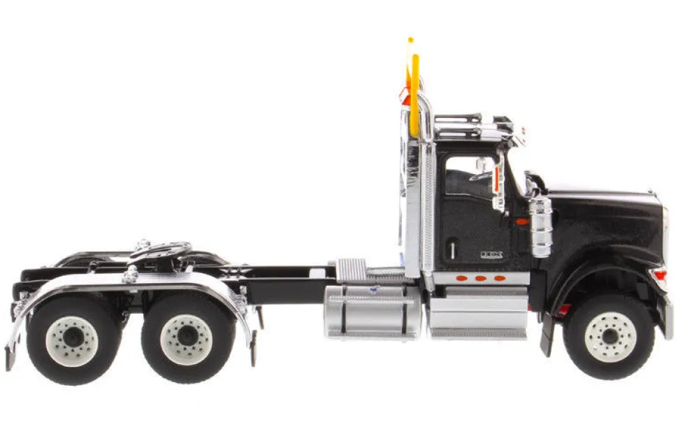 International HX520 Day Cab Tandem Tractor Black 1/50 Diecast Model Diecast Masters 71003
