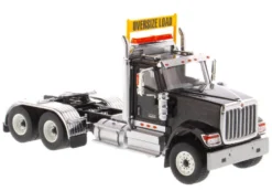 International HX520 Day Cab Tandem Tractor Black 1/50 Diecast Model Diecast Masters 71003