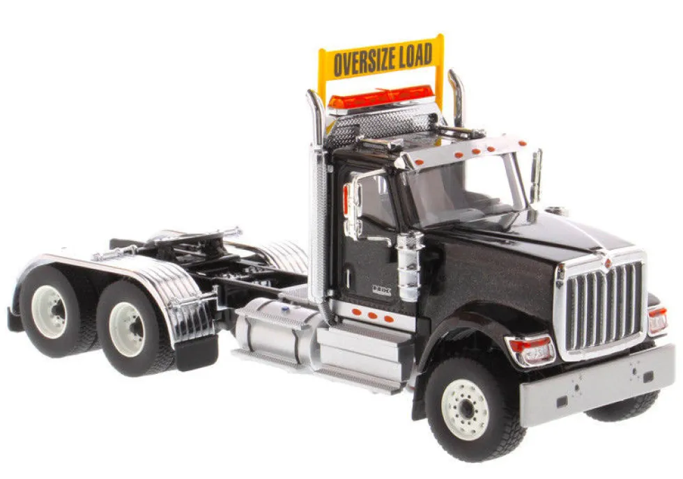 International HX520 Day Cab Tandem Tractor Black 1/50 Diecast Model Diecast Masters 71003