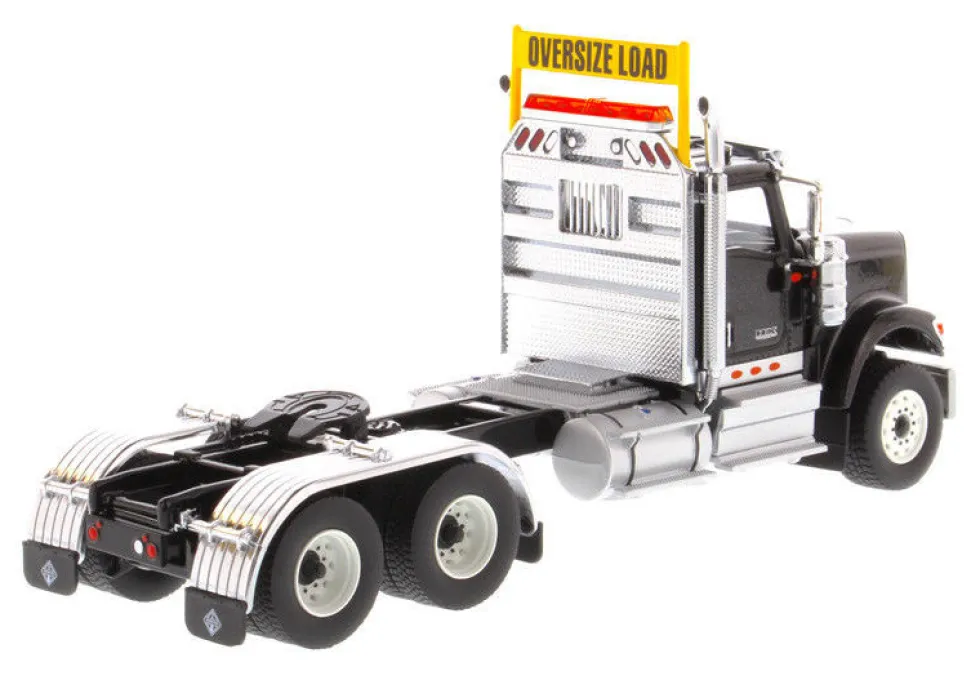 International HX520 Day Cab Tandem Tractor Black 1/50 Diecast Model Diecast Masters 71003