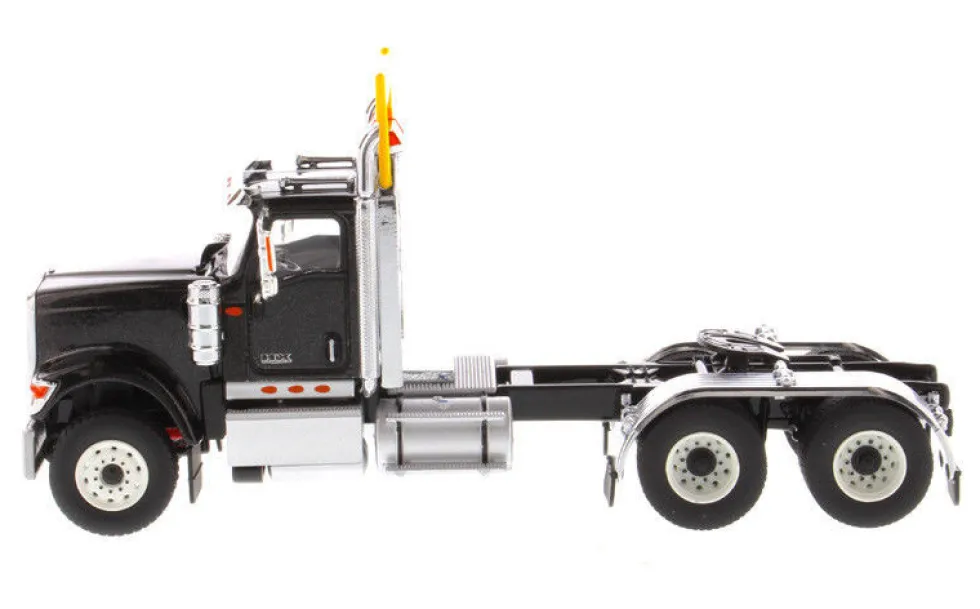 International HX520 Day Cab Tandem Tractor Black 1/50 Diecast Model Diecast Masters 71003