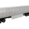 International LoneStar Sleeper Cab Silver with 53' Reefer Refrigerated Chrome Plated Van Trailer Transport Series 1/50 Diecast Model Diecast Masters 71043
