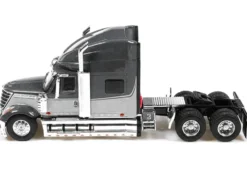 2010 International Lonestar Truck Tractor Gray and Light Gray Two-Tone 1/64 Diecast Model by IXO Models