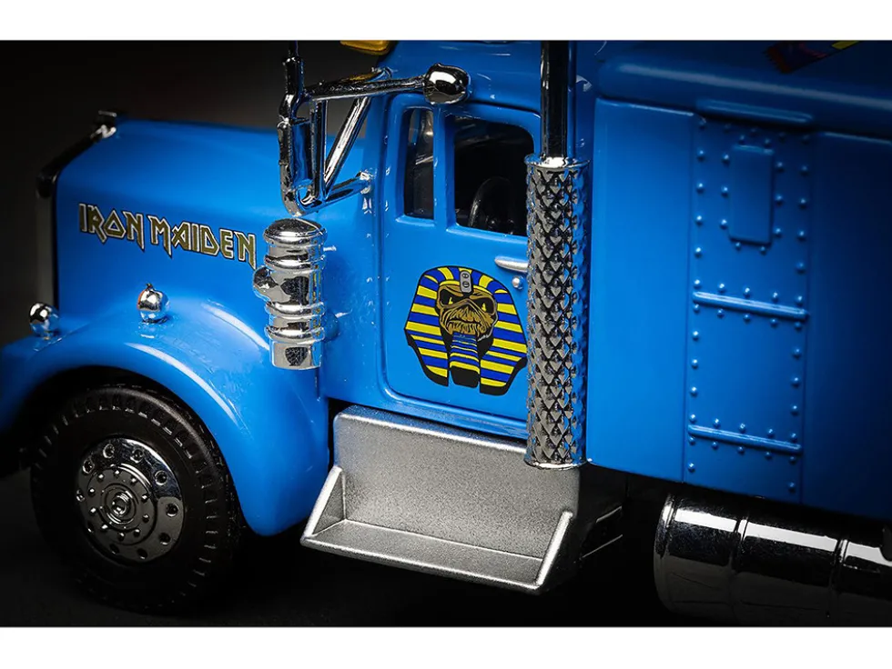 Iron Maiden "Powerslave" Transport Truck Blue "World Slavery Tour 1984-85" 1/50 Diecast Model by Corgi