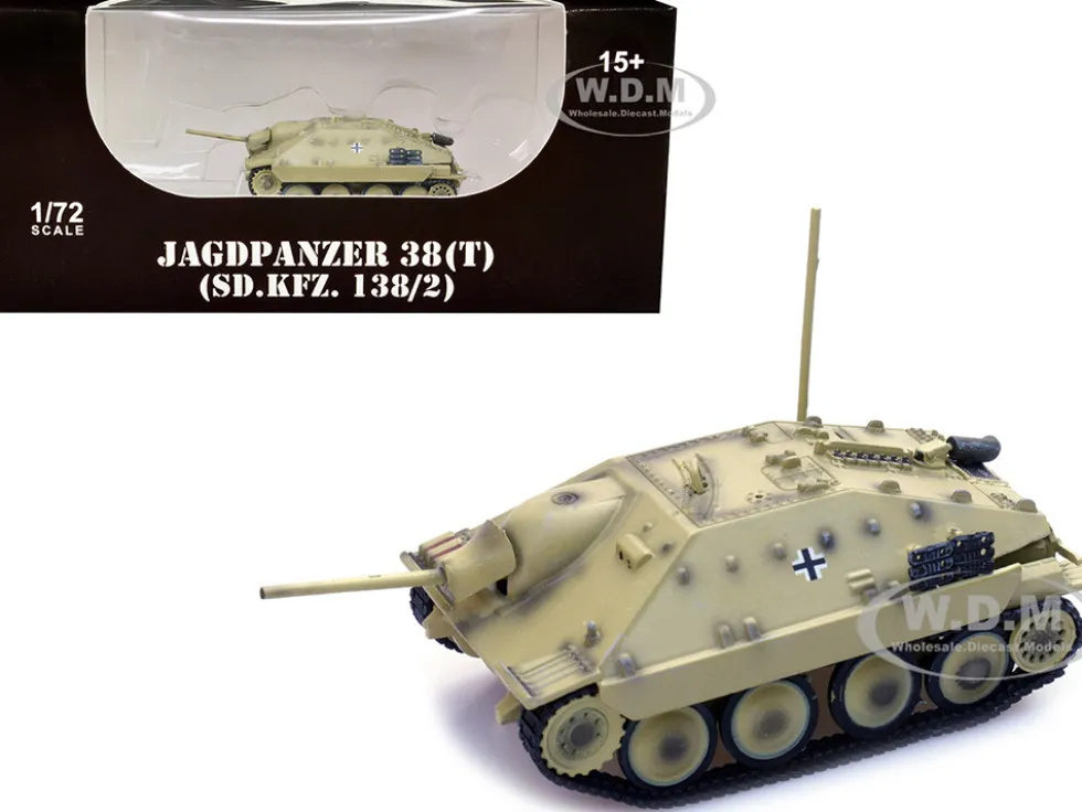 Jagdpanzer 38T SD Kfz 138 2 Hetzer Tank Destroyer German Army World War II 1/72 Diecast Model Legion LEG-12020LB