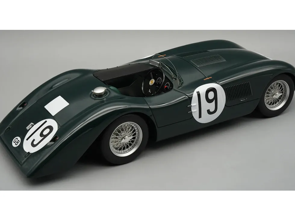 Jaguar C-Type Longtail #19 Peter Whitehead - Ian Stewart "24 Hours of Le Mans" (1952) "Mythos Series" with Display Case Limited Edition to 55 pieces Worldwide 1/18 Model Car by Tecnomodel