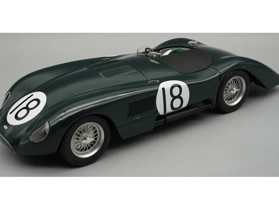 Jaguar C-Type Longtail #18 Tony Rolt - Duncan Hamilton "24 Hours of Le Mans" (1952) "Mythos Series" with Display Case Limited Edition to 55 pieces Worldwide 1/18 Model Car by Tecnomodel