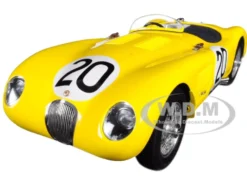 Jaguar C-Type #20 Roger Laurent Charles de Tornaco 24 Hours Le Mans France 1953 Jaguar Racing Team Limited Edition 1000 pieces Worldwide 1/18 Diecast Model Car CMC 194