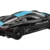 Jaguar C-X75 Black with Light Blue Stripe Limited Edition 1/64 Diecast Model Car by Mini GT