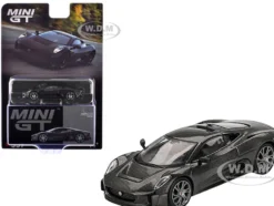Jaguar C-X75 "Test Car" Black Carbon Limited Edition 1/64 Diecast Model Car by Mini GT