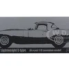 1963 Jaguar Lightweight E-Type #47 "Coombs 4 WPD" 1/18 Diecast Model Car Paragon Models 98341