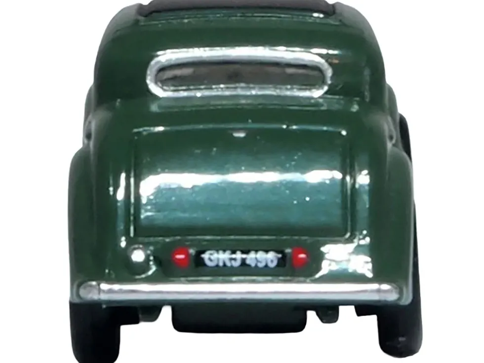 Jaguar SS RHD (Right Hand Drive) Suede Green with Black Top 1/148 (N) Scale Diecast Model Car by Oxford Diecast