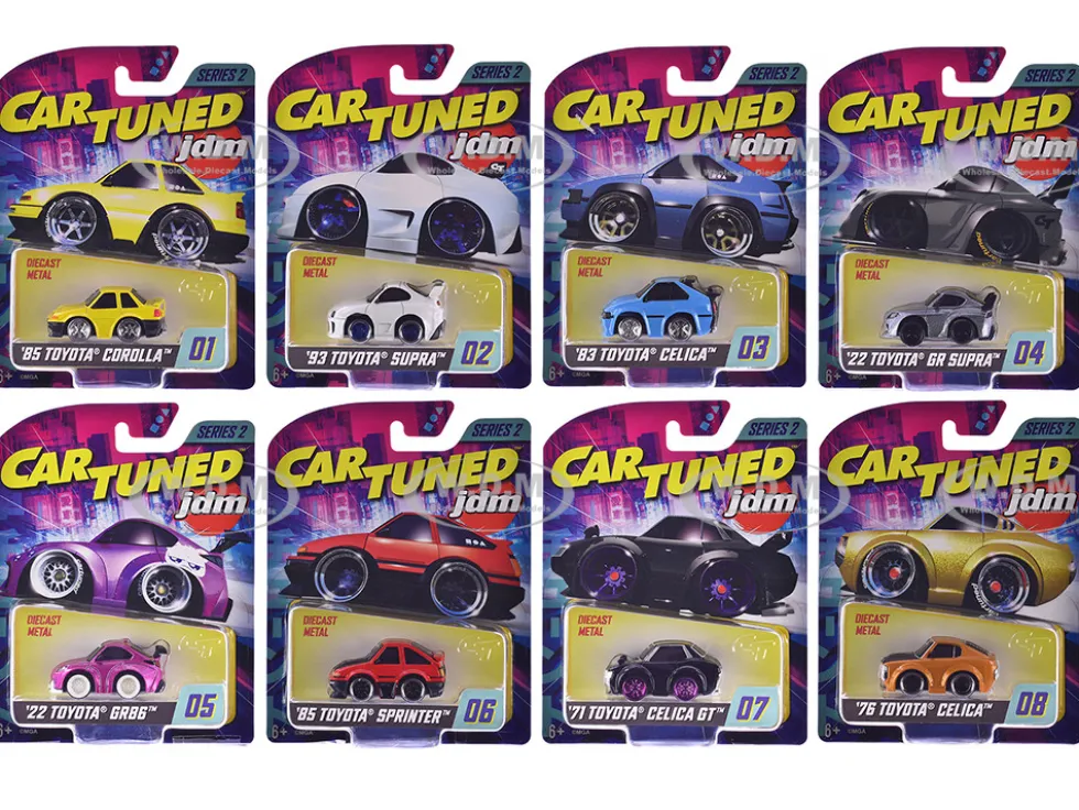 JDM Tuners Series 2 Set of 8 Pieces Diecast Model Cars by CarTuned