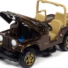 Jeep CJ-5 Mocha Brown Metallic with Golden Eagle Graphics Classic Gold Collection Series Limited Edition 7418 pieces Worldwide 1/64 Diecast Model Car Johnny Lightning JLCG025-JLSP150 A