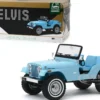 Jeep CJ-5 Sierra Blue Elvis Presley 1935 1977 1/18 Diecast Model Car Greenlight 19061