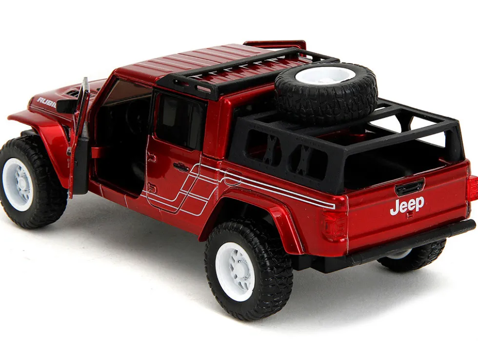 2020 Jeep Gladiator Pickup Truck Candy Red Pink Slips Series 1/32 Diecast Model Car Jada 35364