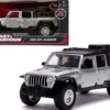 2020 Jeep Gladiator Pickup Truck Silver Black Top Fast & Furious Movie 1/32 Diecast Model Car Jada 32031
