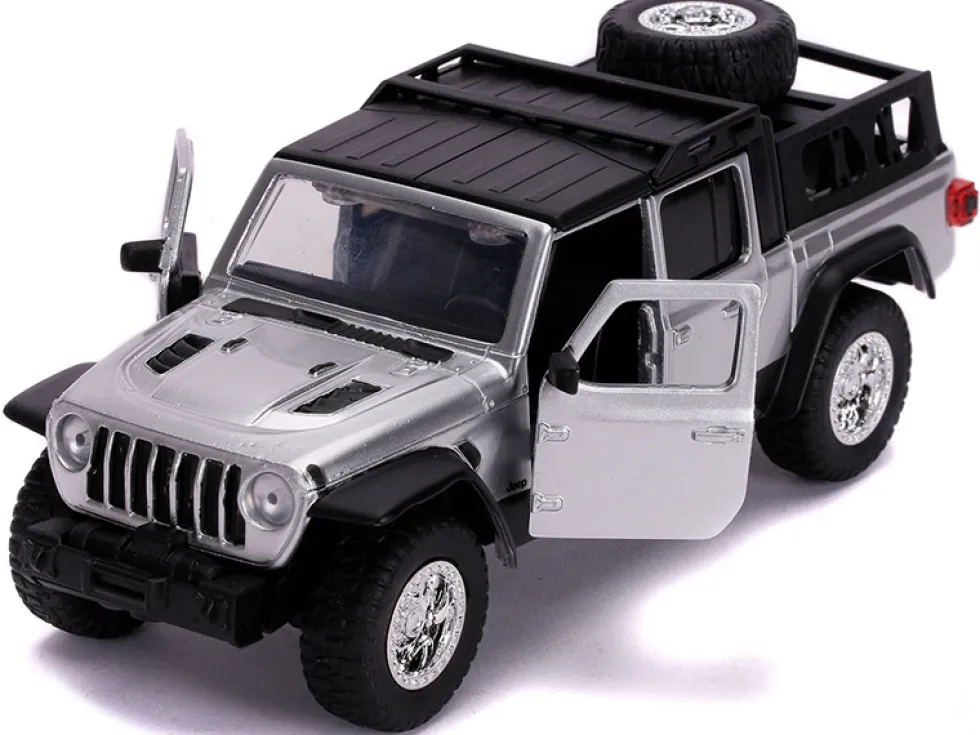 2020 Jeep Gladiator Pickup Truck Silver Black Top Fast & Furious Movie 1/32 Diecast Model Car Jada 32031