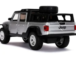 2020 Jeep Gladiator Pickup Truck Silver Black Top Fast & Furious Movie 1/32 Diecast Model Car Jada 32031