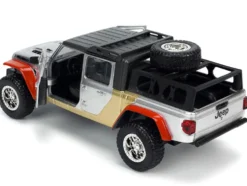 2020 Jeep Gladiator Pickup Truck Silver Colossus Diecast Figurine X-Men Marvel Hollywood Rides Series 1/32 Diecast Model Car Jada 33363