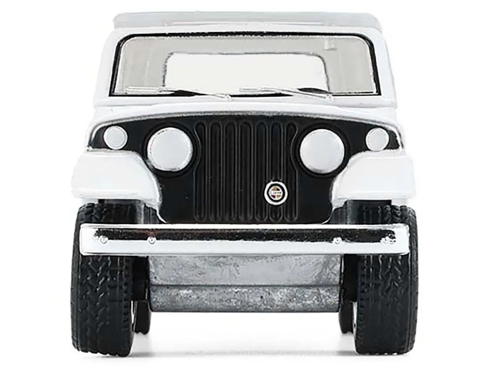 1971 Jeep Jeepster Commando White with Black Stripes "All Terrain" Series 17 1/64 Diecast Model Car by Greenlight
