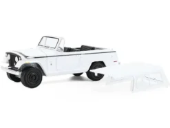 1971 Jeep Jeepster Commando White with Black Stripes "All Terrain" Series 17 1/64 Diecast Model Car by Greenlight