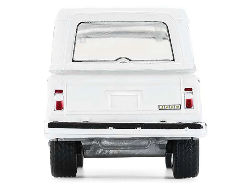 1971 Jeep Jeepster Commando White with Black Stripes "All Terrain" Series 17 1/64 Diecast Model Car by Greenlight
